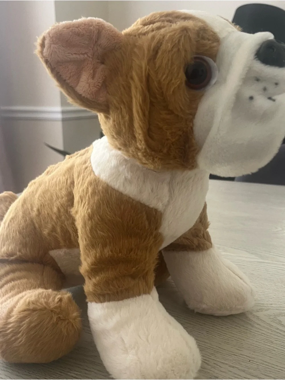 Teddy Mountain 16”‎ Plush Bull Dog w/Pumpkin Costume~DIY Birthday Craft